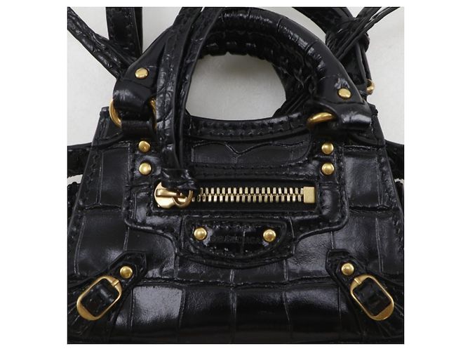 Balenciaga Neo Classic Nano Shoulder Bag/Pochette Nero - vista 8
