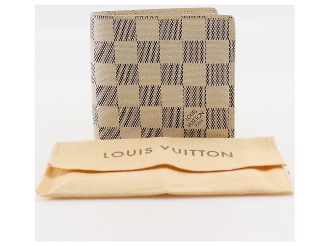 Cartera bi-fold Louis Vuitton Damier Azur Blanco - vista 16
