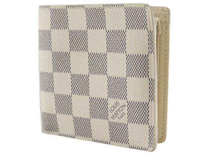 Cartera bi-fold Louis Vuitton Damier Azur Blanco - vista 2