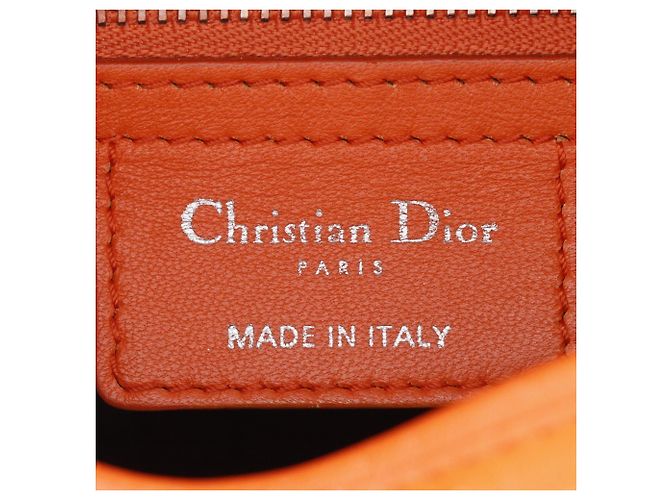 Borsa Christian Dior Lady Medium Arancione - vista 17