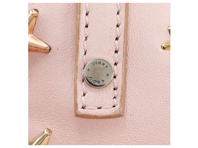 Jimmy Choo Sasha S Leder Tote Bag Pink - Ansicht 15