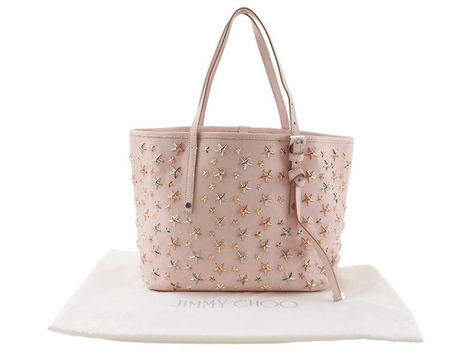 Jimmy Choo Sasha S Leder Tote Bag Pink - Ansicht 18
