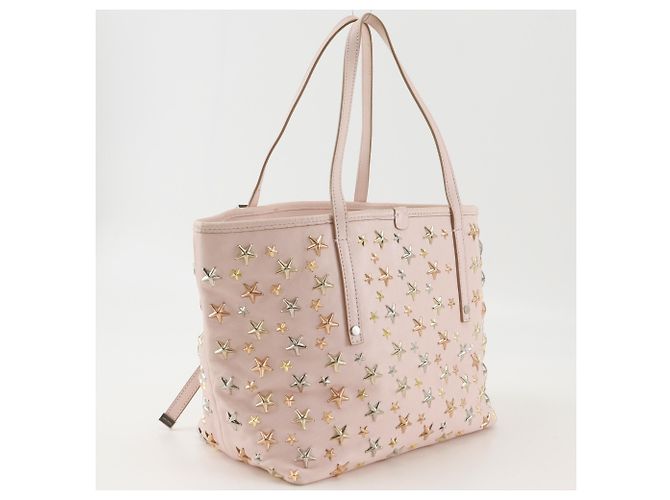 Jimmy Choo Sasha S Leder Tote Bag Pink - Ansicht 3