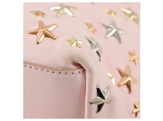 Jimmy Choo Sasha S Leder Tote Bag Pink - Ansicht 4