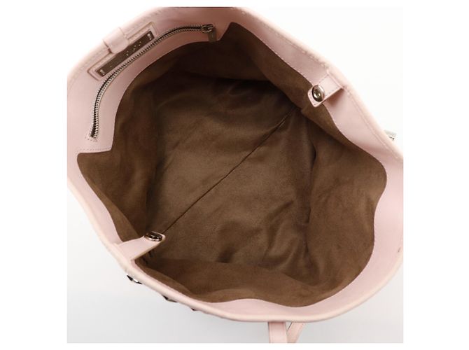 Jimmy Choo Sasha S Leder Tote Bag Pink - Ansicht 6