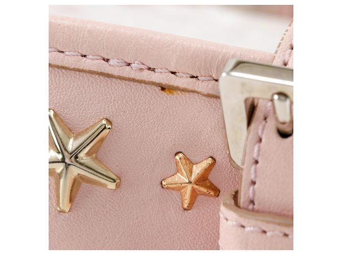 Jimmy Choo Sasha S Leder Tote Bag Pink - Ansicht 8