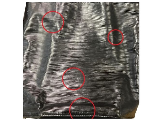 Louis Vuitton Epi Sac Depaule PM Shoulder Bag Nero - vista 7