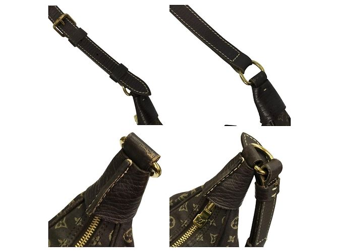 Bolsa de Ombro Louis Vuitton Monogram Mini Lin Boulogne Marrom - vista 8