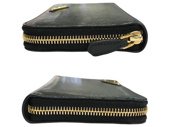 Prada Vitello Move TR Men's Long Wallet Black - view 3