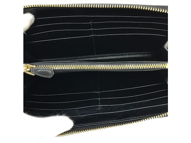 Prada Vitello Move TR Men's Long Wallet Black - view 8