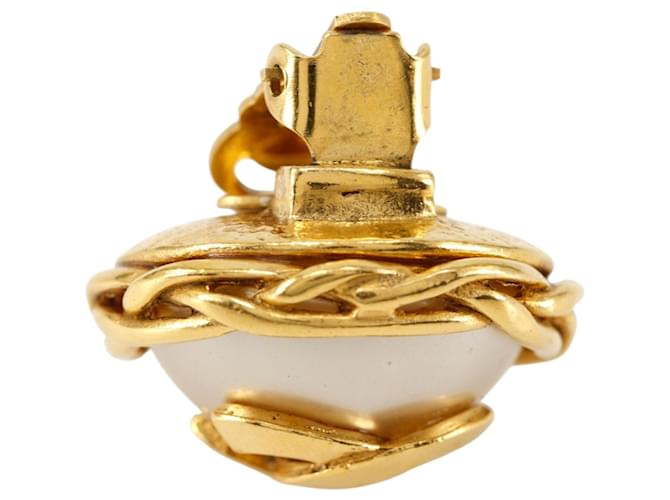 Orecchini a clip Chanel Coco Mark D'oro - vista 5