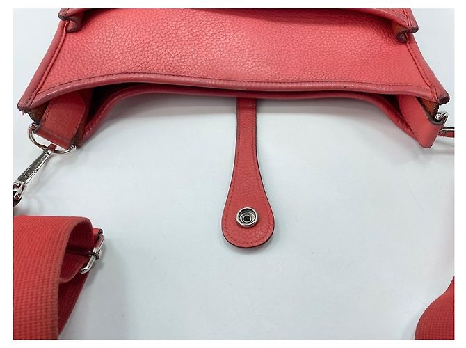 Hermès Borsa a tracolla Hermes Evelyne 3 Rosso - vista 12