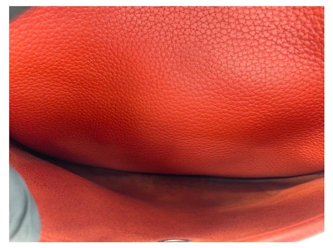 Hermès Borsa a tracolla Hermes Evelyne 3 Rosso - vista 14