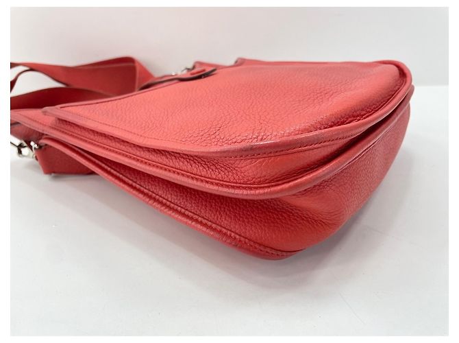 Hermès Borsa a tracolla Hermes Evelyne 3 Rosso - vista 7