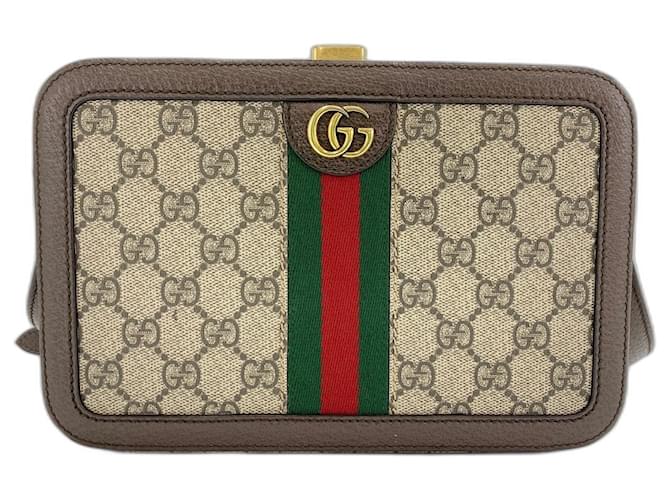 Borsa a tracolla Gucci Ophidia Beige - vista 2