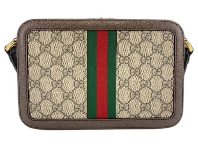 Borsa a tracolla Gucci Ophidia Beige - vista 3