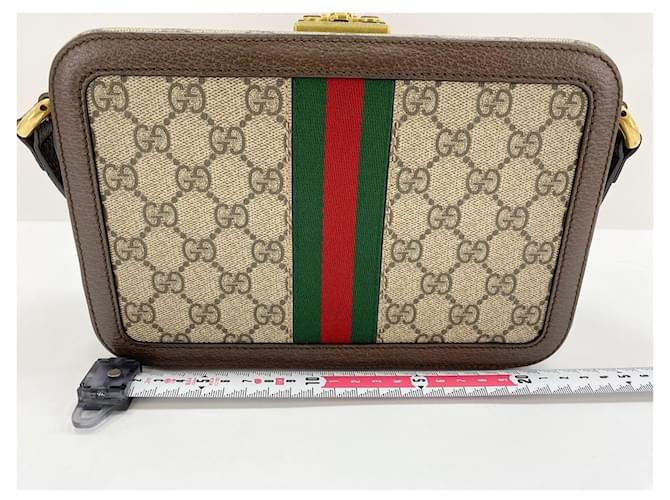Borsa a tracolla Gucci Ophidia Beige - vista 4