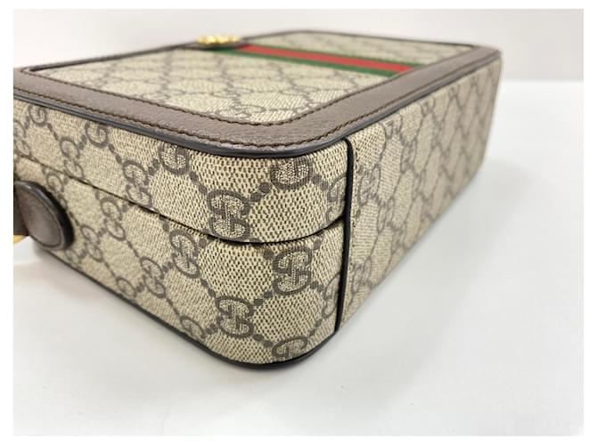 Borsa a tracolla Gucci Ophidia Beige - vista 8