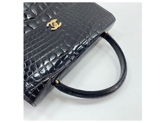 Borsa Chanel in pelle goffrata Nero - vista 10