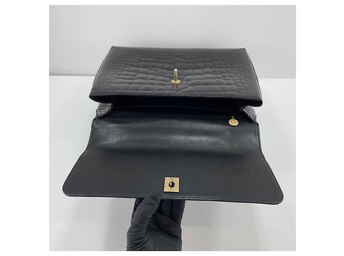 Borsa Chanel in pelle goffrata Nero - vista 13