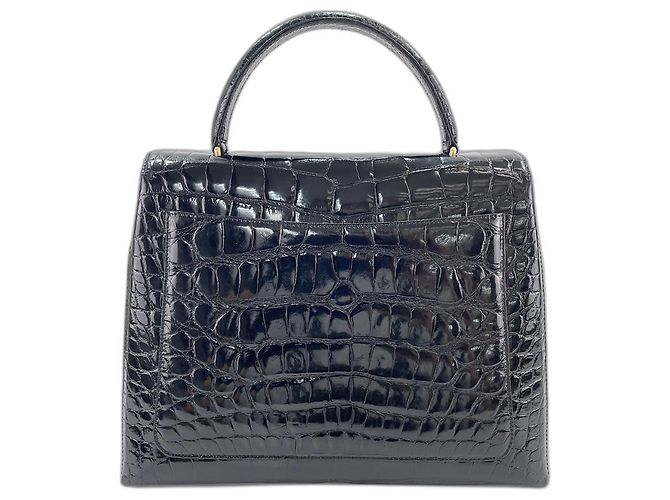 Borsa Chanel in pelle goffrata Nero - vista 3