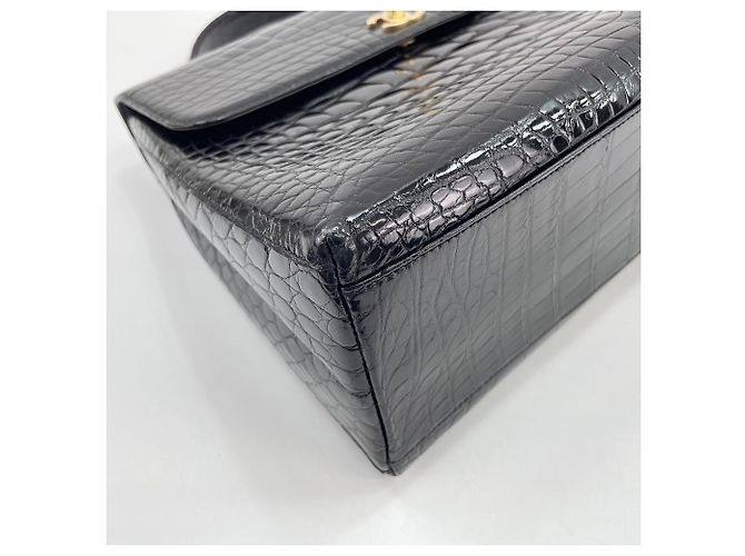 Borsa Chanel in pelle goffrata Nero - vista 8