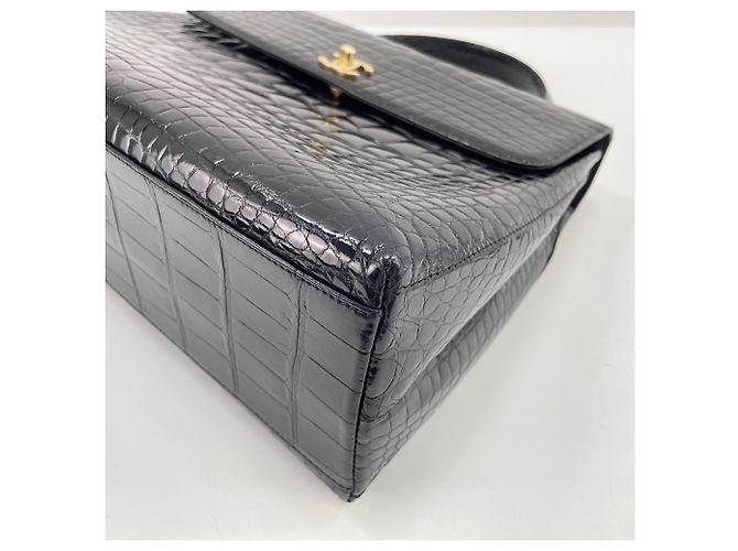 Borsa Chanel in pelle goffrata Nero - vista 9