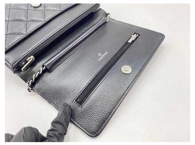 Borsa a tracolla Chanel Matelassé Nera Nero - vista 11