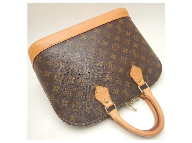 Borsa Louis Vuitton Monogram Alma Marrone - vista 3