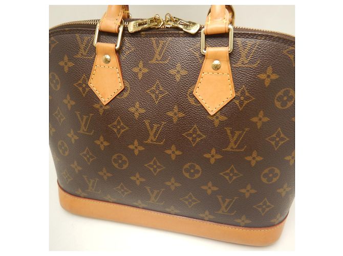 Borsa Louis Vuitton Monogram Alma Marrone - vista 8