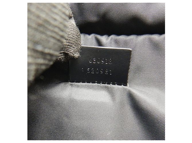 Zaino Gucci Sherry Line in nylon e canvas Nero - vista 20