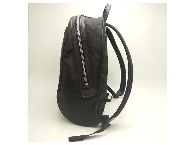 Zaino Gucci Sherry Line in nylon e canvas Nero - vista 3