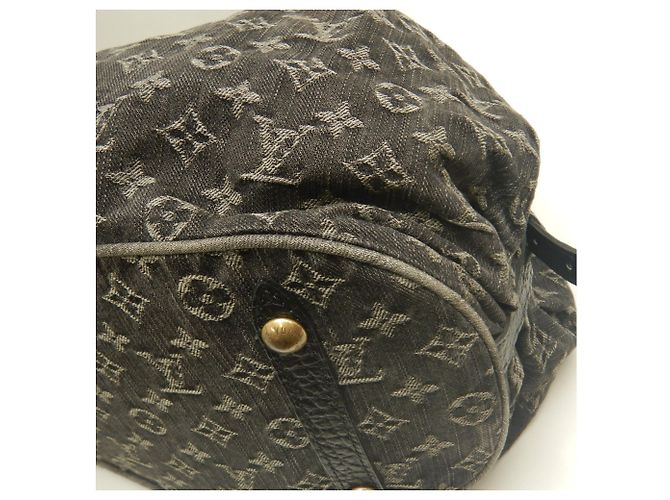 Borsa Tote XL Louis Vuitton Monogram Denim Nero - vista 13