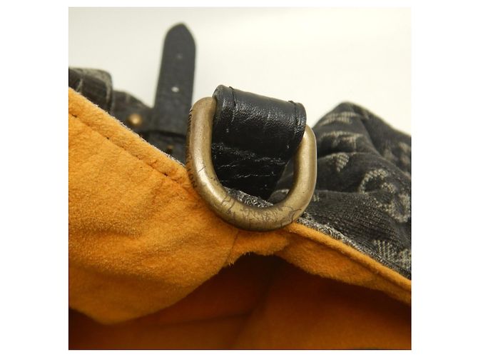 Borsa Tote XL Louis Vuitton Monogram Denim Nero - vista 19