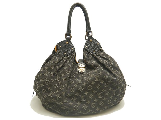 Borsa Tote XL Louis Vuitton Monogram Denim Nero - vista 2