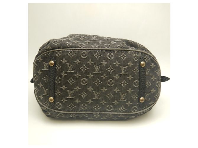 Borsa Tote XL Louis Vuitton Monogram Denim Nero - vista 6