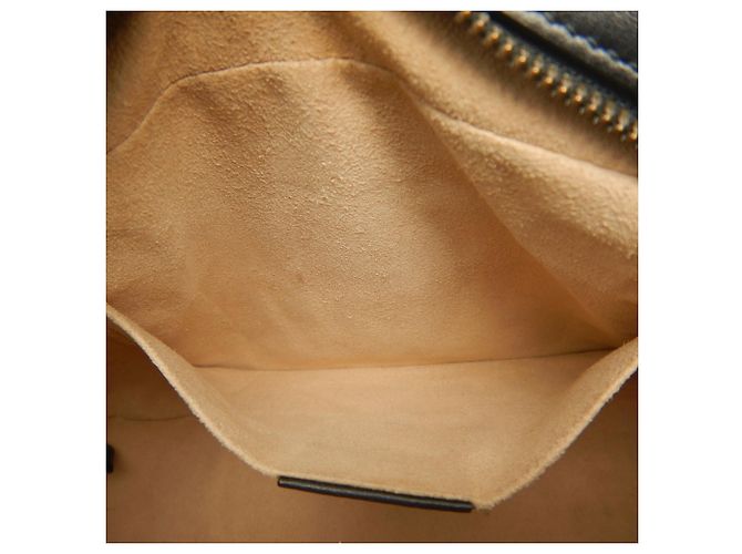 Borsa a tracolla in pelle Gucci GG Marmont Nero - vista 17