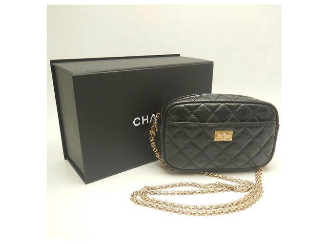 Chanel 2.55 Schultertasche Schwarz - Ansicht 10