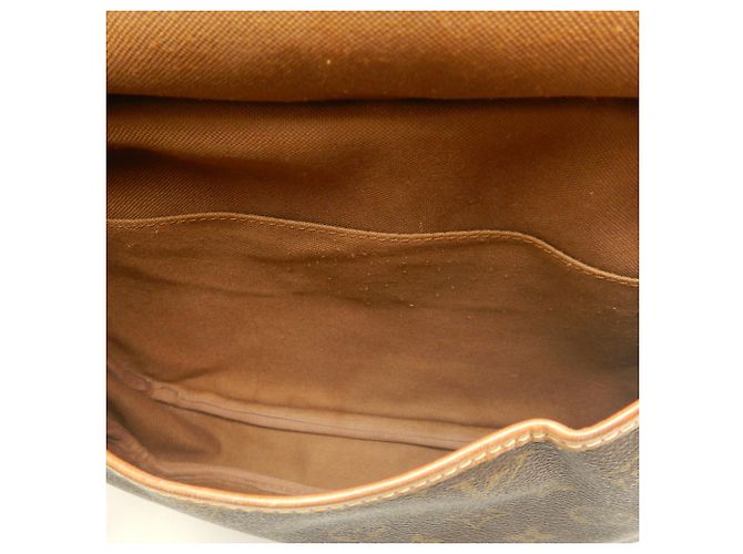 Borsa a tracolla Louis Vuitton Monogram Saumur MM Marrone - vista 21