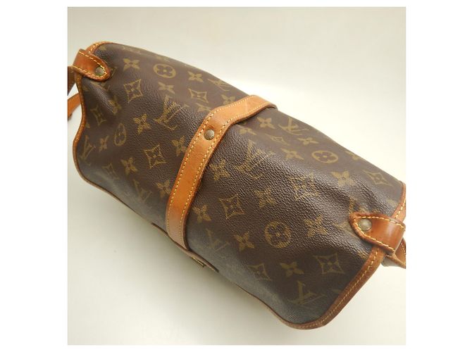 Borsa a tracolla Louis Vuitton Monogram Saumur MM Marrone - vista 9