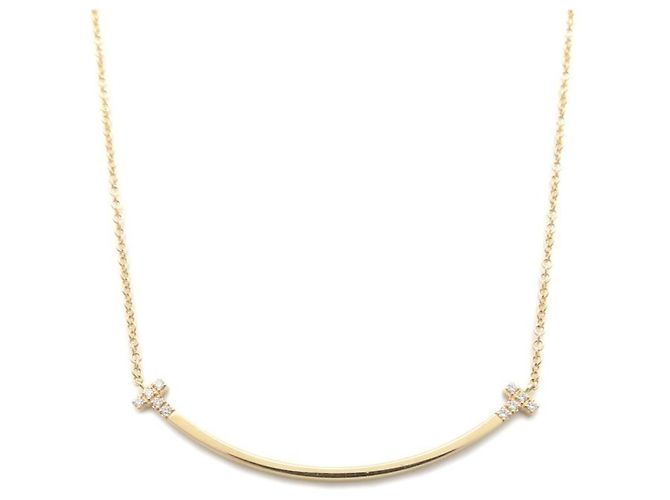 Collana Tiffany & Co. T Smile D'oro - vista 2