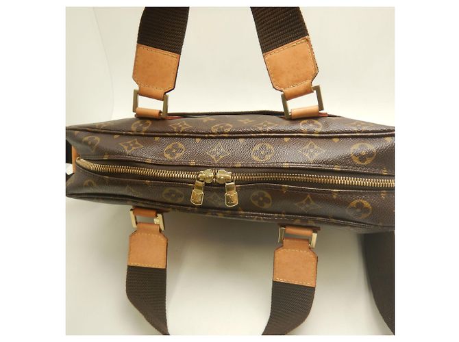 Louis Vuitton Monogram Sac Bosphore Briefcase Marrone - vista 7