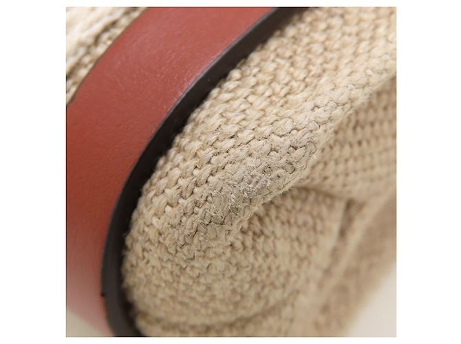 Borsa a tracolla Chloé Woody Nano Tote Marrone Bianco - vista 14