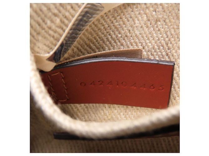 Borsa a tracolla Chloé Woody Nano Tote Marrone Bianco - vista 8