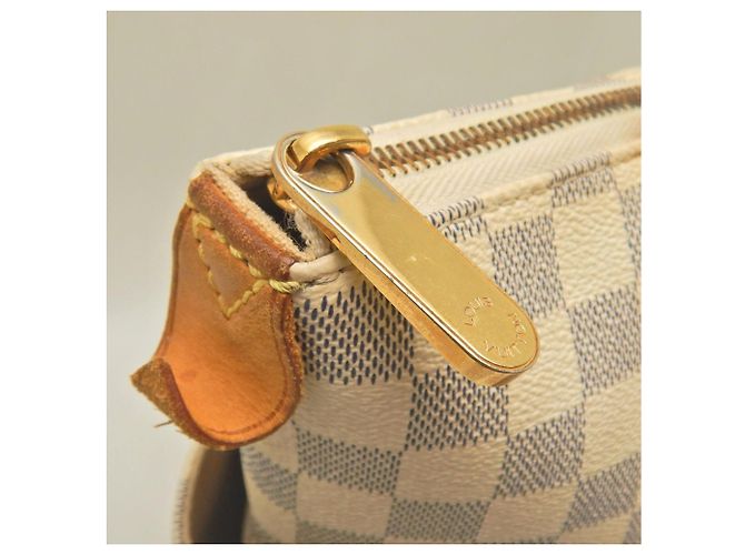 Borsa Tote Louis Vuitton Damier Azur Totally MM Bianco Blu - vista 11
