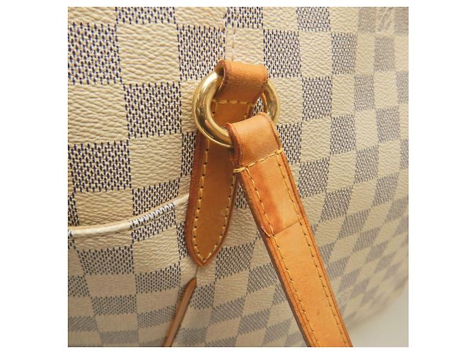 Borsa Tote Louis Vuitton Damier Azur Totally MM Bianco Blu - vista 13