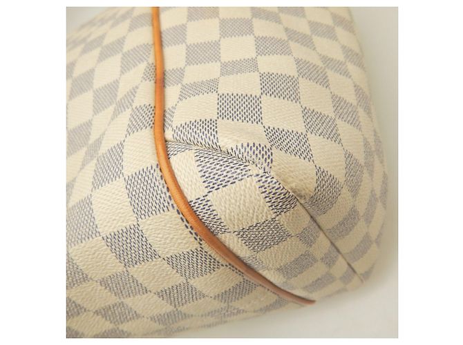 Borsa Tote Louis Vuitton Damier Azur Totally MM Bianco Blu - vista 17