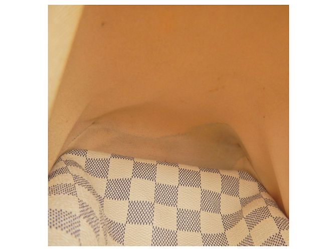 Borsa Tote Louis Vuitton Damier Azur Totally MM Bianco Blu - vista 19
