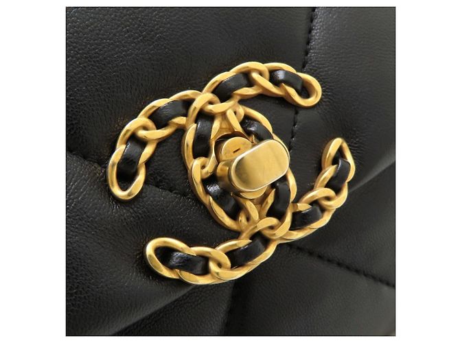 Borsa a tracolla Chanel 19 Nero - vista 14