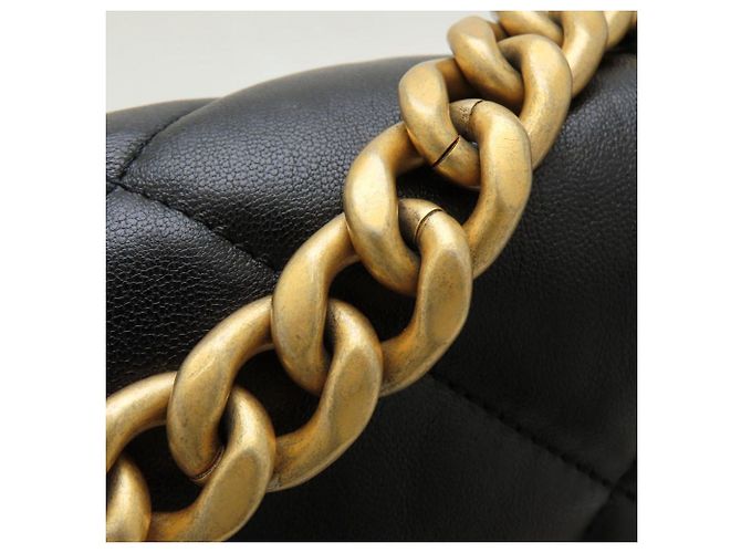 Borsa a tracolla Chanel 19 Nero - vista 15